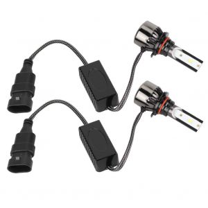 Lot de 2 phares LED integres pour voiture, 60 W, pour modeles 9005 H10 HB3, lumiere blanche - Neuf