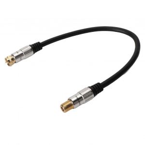 Câble de type F mâle à femelle Connecteur plaqué or Cordon coaxial numérique audio vidéo pour modem HDTV CATV récepteur satellite - Neuf