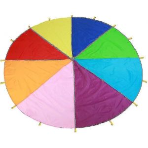 Parachute De Jeu Pour Enfants, Tentes De Jeu En Plein Air Parachute Volant Arc-En-Ciel Multicolore (2m)( Taille: 2m ) - Neuf