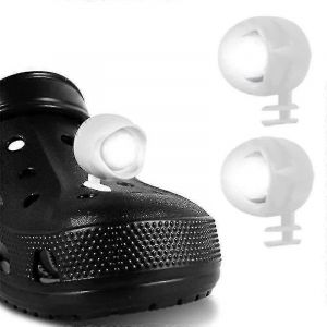 2 Pcs Phares Rechargeables Pour Croc,Sabots Chaussures Phares,Ipx5 Eau Lueur Dans L'obscurité Led Sabots Chaussures Lumière - Neuf