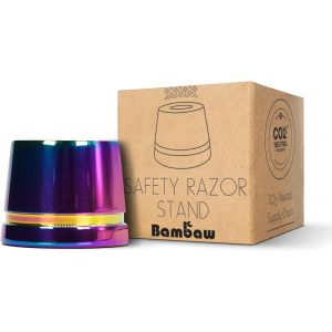 Eryi-Support Rasoir Multicolore, Pas Compatible Avec Tous Les Rasoirs De Sécurité, Uniquement Ceux De La Marque, Socle Pour Rasoir En Métal, Range Rasoir En Métal, Porte Rasoir Homme Et Femme - Neuf
