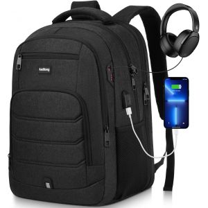 Sac &agrave; Dos Scolaire Gar&ccedil;on Sac &agrave; Dos Hommes 15,6 Pouces Ordinateur Portable Cartables d'&Eacute;cole avec Port de Charge USB pour Travail Scolaire Business Notebook College Universit&eacute; Lyc&eacute;e - Neuf