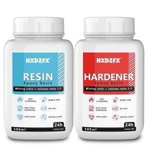 Resine Epoxy 1000ml/1160g 1:1 Ratio Rev&ecirc;tement Transparent R&eacute;sine &Eacute;poxy, Kit De Coul&eacute;e 2 Composants R&eacute;sine Pour R&eacute;sine Bricolage, Fabrication De Bijoux, Table De Rivi&egrave;re, Rev&ecirc;tement De Meubles - Neuf