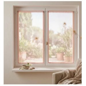 Paire De Voilage 60 X 160 Cm Sandro Rose - Neuf