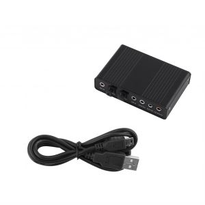 Carte son 6 canaux USB, adaptateur de sortie audio optique numerique externe SPDIF pour PC - Neuf