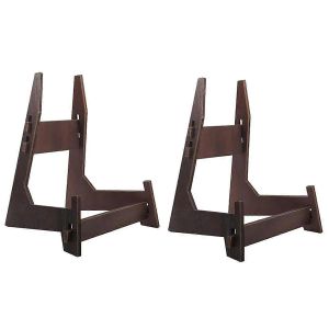 Support De Plaque Pour L'affichage, Pr&eacute;sentoir Porte-Plaque, Porte-Image Pour Affichage Premium Vintage Woode - Neuf