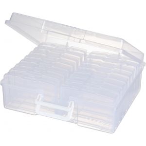 Mevronisshop-Bo&icirc;te De Rangement Pour Photos 10,2 X 15,2 Cm &iquest; 16 Pochettes Int&eacute;rieures Pour Photos (Transparent) - Neuf