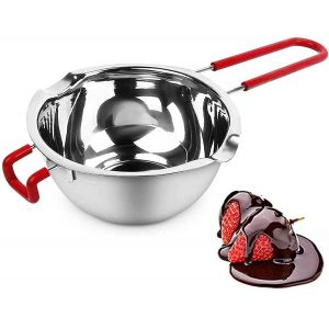 Bain-Marie Haut De Gamme 600 Ml Avec Double Bec Verseur ¿ Bol De Fusion En Acier Inoxydable De Haute Qualité Pour La Cuisson Et La Pâtisserie - Neuf