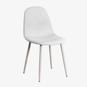 Pack de 2 chaises de salle à manger Glamm Gris Taupe Clair - Neuf