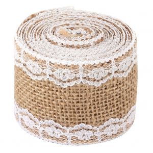 Hjlian Lot De 10 Rouleaux De Dentelle En Lin Elegant Pour Noel, Mariage, Bricolage, Accessoires Artisanaux, Type 2 - Neuf
