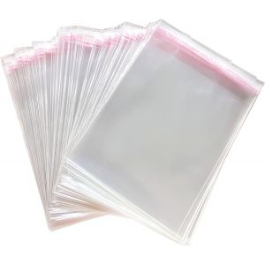 200 Pièces Sacs De Cellophane Auto-Adhésif Petit Sac Alimentaire Transparent Opp Sachet Pour Sucette Biscuits Chocolat Bonbons (16x22cm) - Neuf