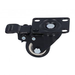 4PCS Roulette 1.5in 360 Rotation T&ecirc;te Caoutchouc Absorption Choc Double Roulement De Roulement De La Chaise Roue - Neuf