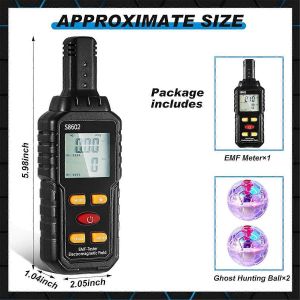 Kit D'equipement Fantome, Compteur Emf Avec 2 Boules De Chat Lumineuses A Mouvement - Neuf