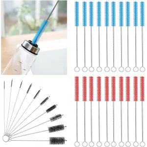 Goupillon Biberon, 30 Pcs Tube De Nettoyage,Goupillon Paille,Goupillon Nettoyage À Paille Petites,Goupillon Bouteille Pour Bébé Biberon Paille E Bouilloire Clavier - Neuf