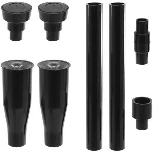 Meimie-Kit De Buse De Pompe De Bassin 8 Pièces,Pompe De Fontaine De Jardin En Plastique,Ensemble De Têtes De Cascade,Petit Kit De Tête De Buse De Fontaine(Noir) - Neuf