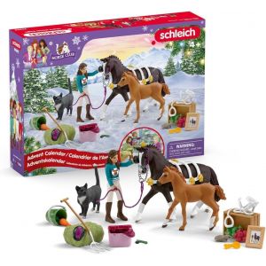 Horse Club | Calendrier De L¿Avent Horse Club 2025 ¿ 99092 | Avec Figurine Articulée Lisa, 2 Chevaux, Un Chat, Bride Et De Nombreux Accessoires | Idée Cadeau Dès 5 Ans | 36 Pièces - Neuf