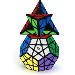 Ensemble Speed Cube, Pyramide Megaminx Speed Cube Smooth Puzzle Cube Set, 2 Pack - Neuf