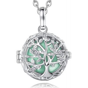 Tianyi-Collier Bola De Grossesse Avec Mélodie Douce Pendentif Arbre De La Vie Grelot Musical Pour Femmes Enceinte, 2 Chaînes - Neuf