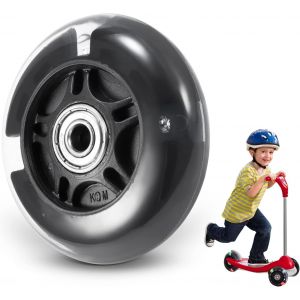 80 Mm Mini Maxi Micro Led Flash Scooter Replacement Wheels, Flashing Roller Skates, Rear Wheels, Abec-7, 80 Mm, For Children And Teenagers, Indoor And Outdoor, Pack Of 1 - Neuf