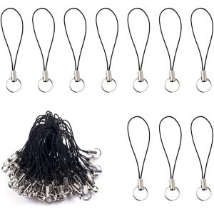 Attache Telephone 100 Pieces Cordon D&eacute;tachable Anneau T&eacute;l&eacute;phone Attache Cordon T&eacute;l&eacute;phone Portable Cha&icirc;ne Transport Lani&egrave;re De T&eacute;l&eacute;phone Portable Attache Porte Cl&eacute; Usb Bracelets Pou[Car780932] - Neuf