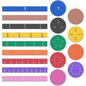 Kit Éducatif De Classe Démonstrateur D'addition Et De Soustraction De Blocs De Fractions Mathématiques Magnétiques Pour Tableau Blanc - Neuf