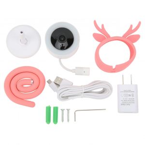 Babyphone Sans Fil Hd 4mp, Wi-Fi, Telecommande Pour Telephone Portable, Interphone Vocal Bidirectionnel, Surveillance Des Pleurs, Prise Americaine 100-240 V - Neuf