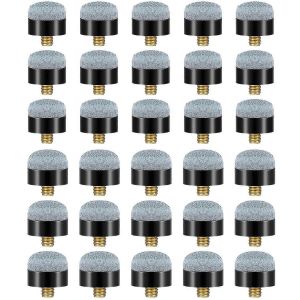 30pcs 12 Mm/13 Mm Billard Billard Cue Cue Stick Tips Vis Sur Les Embouts Viroles - Neuf