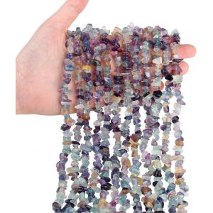 Lot De 400 Perles En Fluorite Pour Bracelets De 6 Mm-Perles Naturelles Irrégulières-Pour Bracelets Et Boucles D'oreilles-Cadeau Pour Femme-5-8 Mm - Neuf