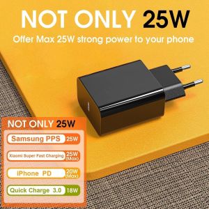 25W Chargeur Secteur Pour Samsung Galaxy A55 5G/A25 A26 A36 5G/A35 5G/A05S/A15 5G/A53 5G/A34 5G/A33 A52 A72 A71 S21,Tablette/Tab S7 S8 S9 Iphone 15 16 Pro Max Charge Rapide Usb C Prise Adapt[Z2683] - Neuf