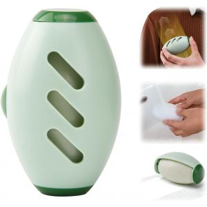 JGD-Reusable Lint Roller Ball, Rouleau &agrave; Peluches R&eacute;utilisable, Rouleau Adh&eacute;sif Lavable, Reusable Sticky Lint Roller pour Les V&ecirc;tements, Les Poils d'animaux, la Maison (Vert) - Neuf