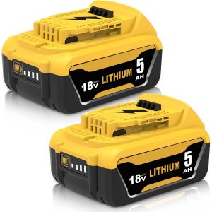 MEVRONISSHOP-2Pack 5000mAh Compatible pour Dewalt Batterie 18V DCB184 DCB182 DCB181 DCB180 DCB201 DCB200 DCB204 avec indicateur LED - Neuf