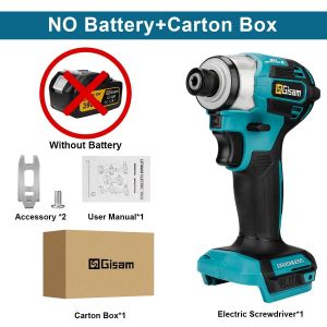Makita ¿ tournevis électrique sans balais 688N.m, 1/4 pouces, tournevis sans fil, perceuse électrique, Kit de tournevis à percussion pour broche de batterie 18V-Pas de batterie sans fiche - Neuf