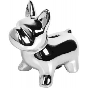 Tirelire Chiot (Argent), Tirelire Enfant, Cadeau Original Couple, Cadeau Noël - Neuf