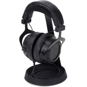 KALANKA-Support Universel KH-1000 pour Tous Types de Casque ayant Une Largeur d'arceau jusqu'à 38 mm. Support métallique, revêtement en Silicone, Coloris Noir - Neuf