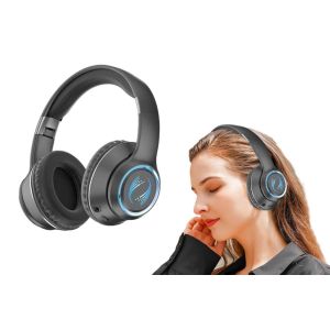 Casque audio Bluetooth supra-auriculaire avec r&eacute;duction de bruit et son 3D - Neuf