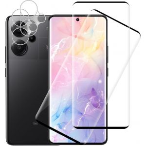 Kal-Lot De 2 + 2 Films De Protection D'écran En Verre Blindé Pour Xiaomi Redmi Note 13 Pro Plus, 3d, Pas De Bulles, Redmi Note 13 Pro Plus, Avec Protection De L'appareil Photo, Anti-Rayures, Pour - Neuf