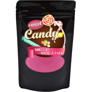 KALANKA-saveur sucre | saveur CERISE | sucre color&eacute; pour barbe &agrave; papa, machines &agrave; barbe &agrave; papa, pop-corn, d&eacute;coration, 1 x 200g - Neuf