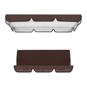 Toile Imperm&eacute;able Oxford Pour Balancelle, Toile De Rechange Pour Si&egrave;ge De Balancelle De Jardin, Toile De Rechange Pour Balancelle Double, Housse Pour Si&egrave;ge De Balancelle Hamac D'ext&eacute;rieur - Neuf