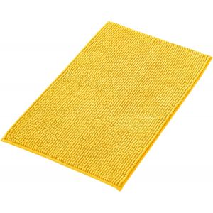 KAL-Tapis De Bain Antidérapant En Chenille | Super Absorbant Et Lavable En Machine | Pour La Salle De Bain, Douche, Baignoire Ou Comme Tapis Wc | Jaune - 40X60 Cm - Neuf