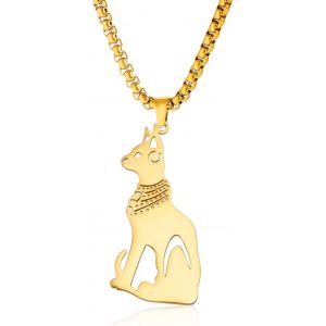 Kal-Collier N?ud Trinité Celtique Collier N?ud Celtique Pendentif Croissant De Lune Ancienne Irlandaise Triangle Celtique Amulette De Protection En Acier Inoxydable Pour Hommes Et Femmes - Neuf