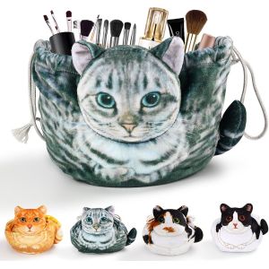 MAA-Trousse de Maquillage pour Femme, Sac Cosmétique Portable à Cordon, Grande Capacité de Malette de Rangement Maquillage - Organisateur Multifonction - Pochette de Voyage Trousse de Toilette - Neuf