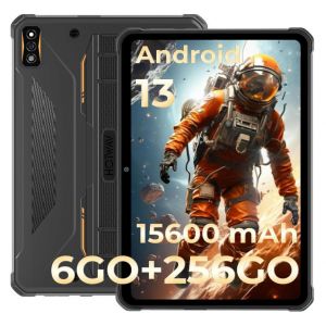 HOTWAV R7 Tablette Incassable, 15600mAh,12Go+256Go Orange - Neuf