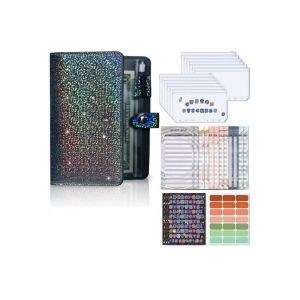 Carnet de notes A6 en cuir synth&eacute;tique gris - Neuf