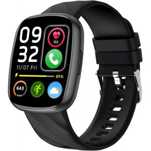 JGD-Montre Connect&eacute;e Enfant avec 100+ Modes Sport R&eacute;veil Pedometer Moniteur Sommei Jeux &eacute;tanche IP68 Montre Enfant pour Gar&ccedil;on Fille Les 4-13 Ans 1.75" Fitness Tracker Smart Watch Noir Clair - Neuf