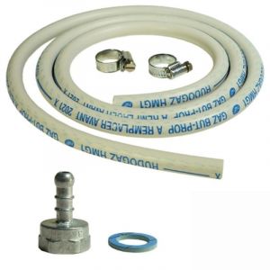 Kit connexion gaz tuyau + adaptateur tetine + raccords pour rechauds et barbecues ? gaz - Neuf