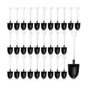 200 Pcs Mini Cuill&egrave;res &Agrave; Pelle Pour Le Dessert Cuill&egrave;res En Forme De Pelle En Plastique Jetable Mini Cuill&egrave;res &Agrave; Dessert - Neuf