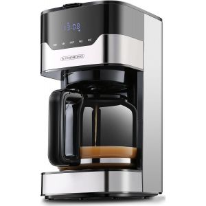 Machine À Café Filtre Avec Minuteur | Capacité 1,5 L | 900 W | Petite Machine À Café | Plaque Chauffante | Filtre Permanent | Machine À Café Numérique | Machine À Café - Neuf
