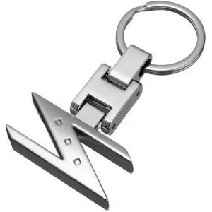 CAUC-DEC Gadgets Lettre Z Porte Cl&eacute; Porte-Cl&eacute;s Chrome Finition pour Nissan 280Zx &Eacute;tait Une 300Zx 350Z 370Z Z - Neuf