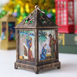 No&euml;l LED Lumi&egrave;re de la Lanterne Jusqu'Arbre de No&euml;l de Santa Claus Table L - Neuf