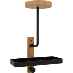 Support mural pour casque de moto, porte-manteau de moto, cadeau pour motocyclistes, football, &eacute;quipement tactique, fabriqu&eacute; en acier inoxydable et bois - Neuf